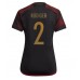 Duitsland Antonio Rudiger #2 Voetbalkleding Uitshirt Dames WK 2022 Korte Mouwen